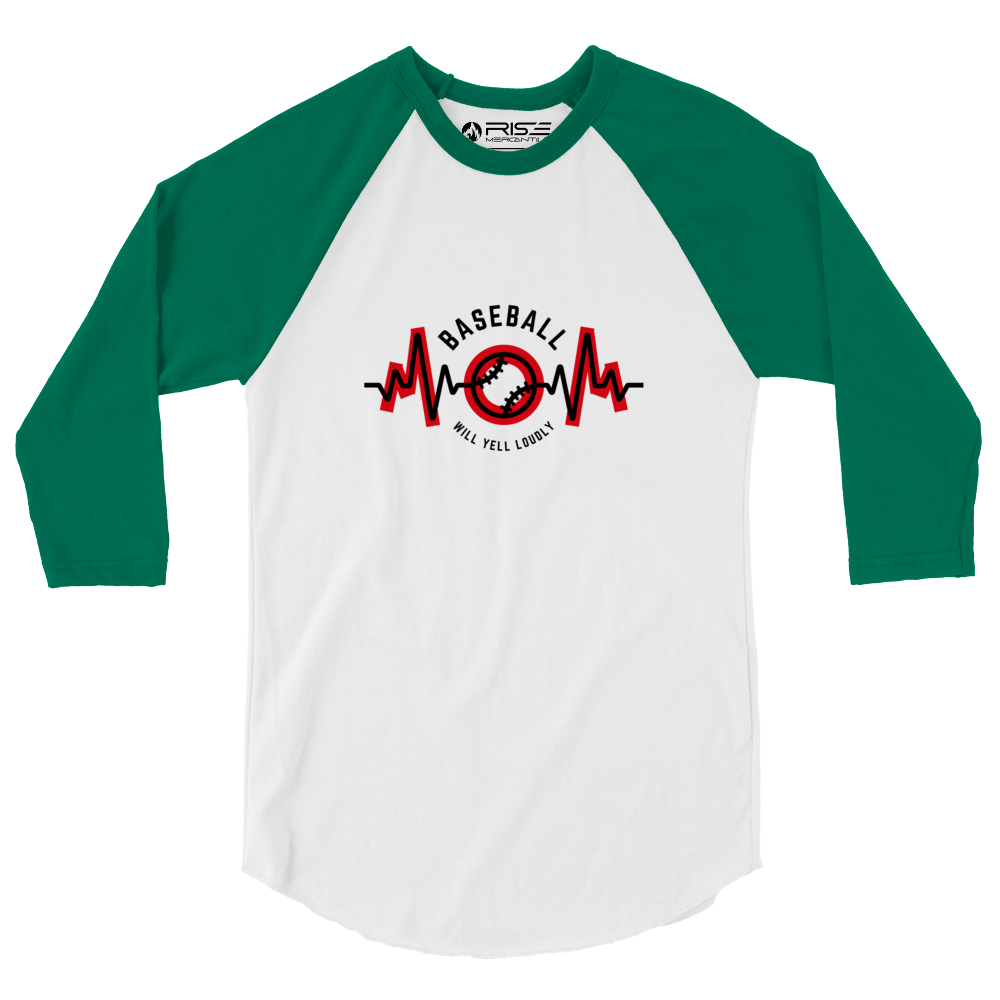 Green/White Raglan Tee (Baseball Mom)