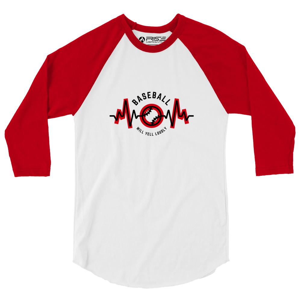 Red/White Raglan Tee (Baseball Mom)