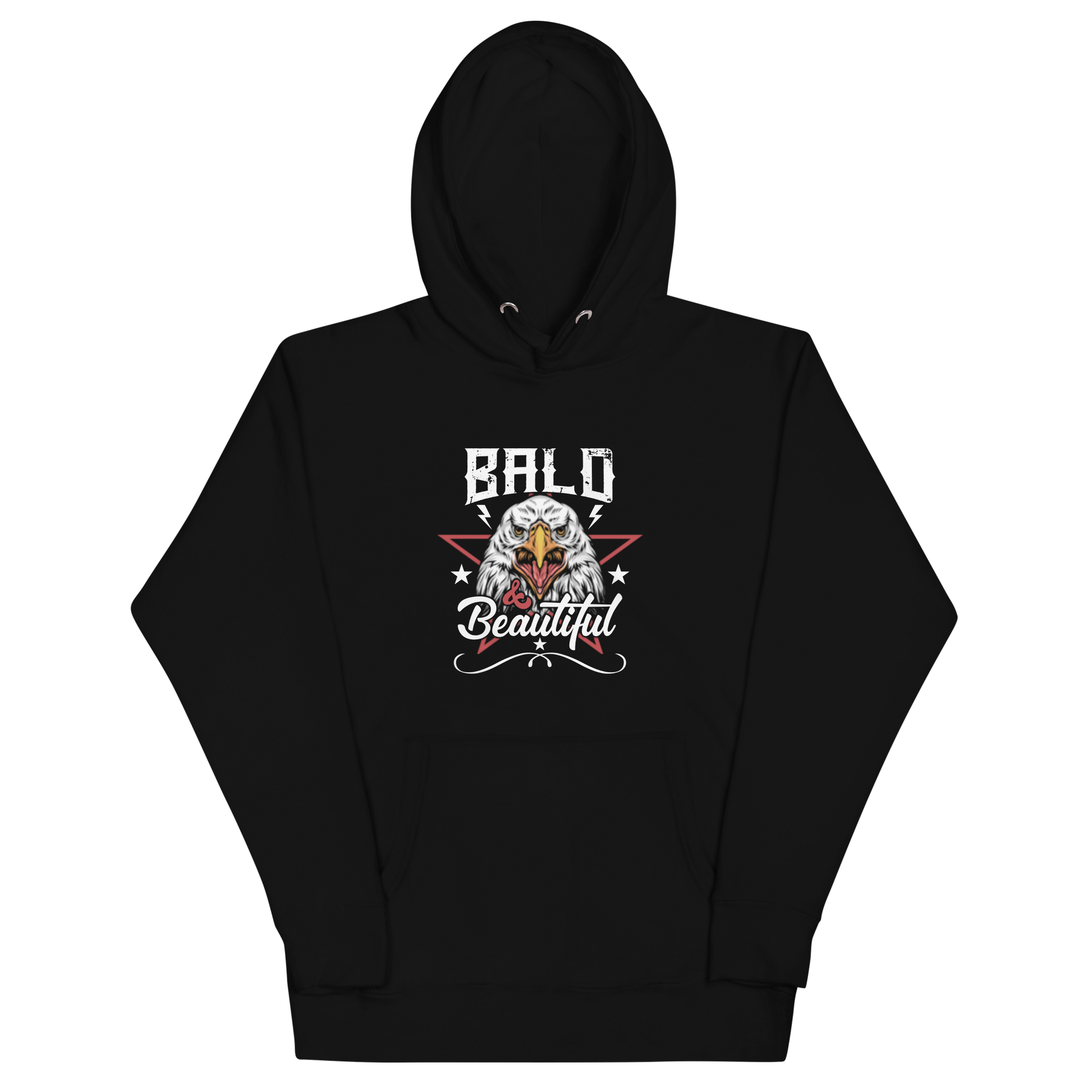 Black Cotton/Poly Blend Unisex Hoodie