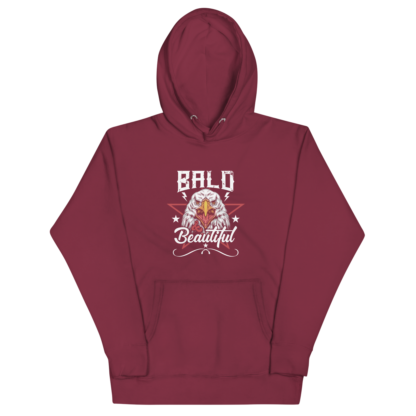 Maroon Cotton/Poly Blend Unisex Hoodie