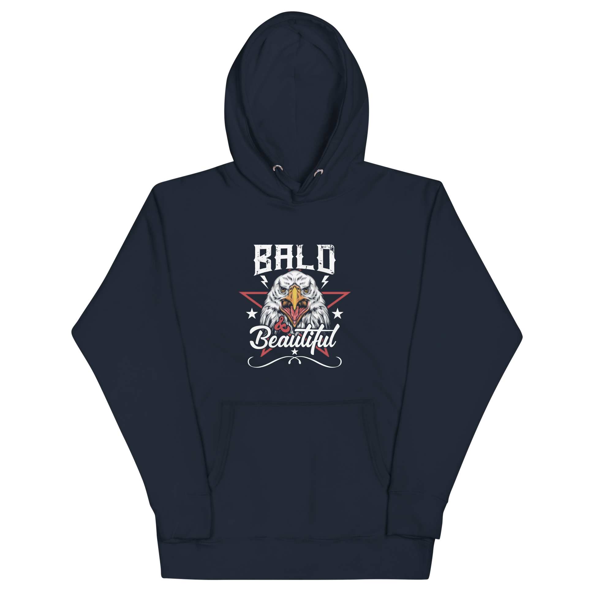 Navy Cotton/Poly Blend Unisex Hoodie