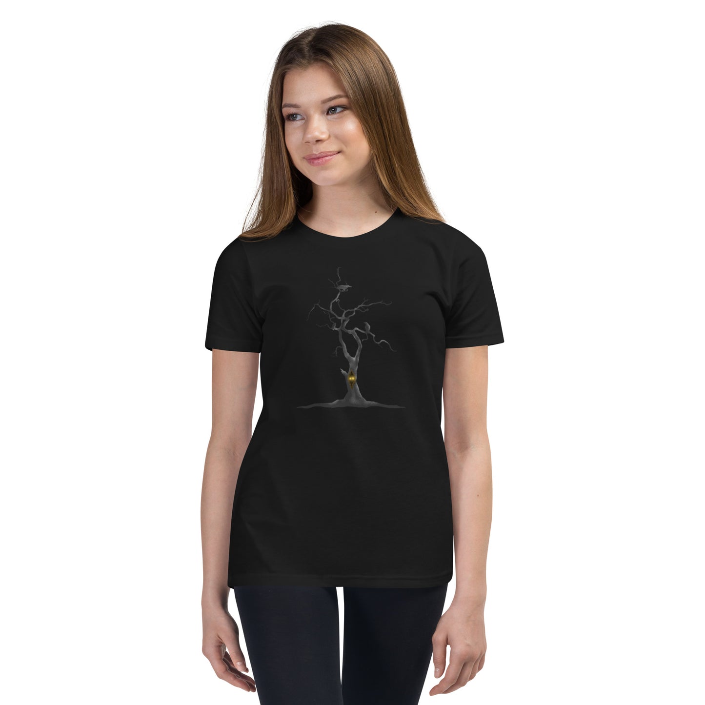 Spooky Tree Youth Short Sleeve T-Shirt