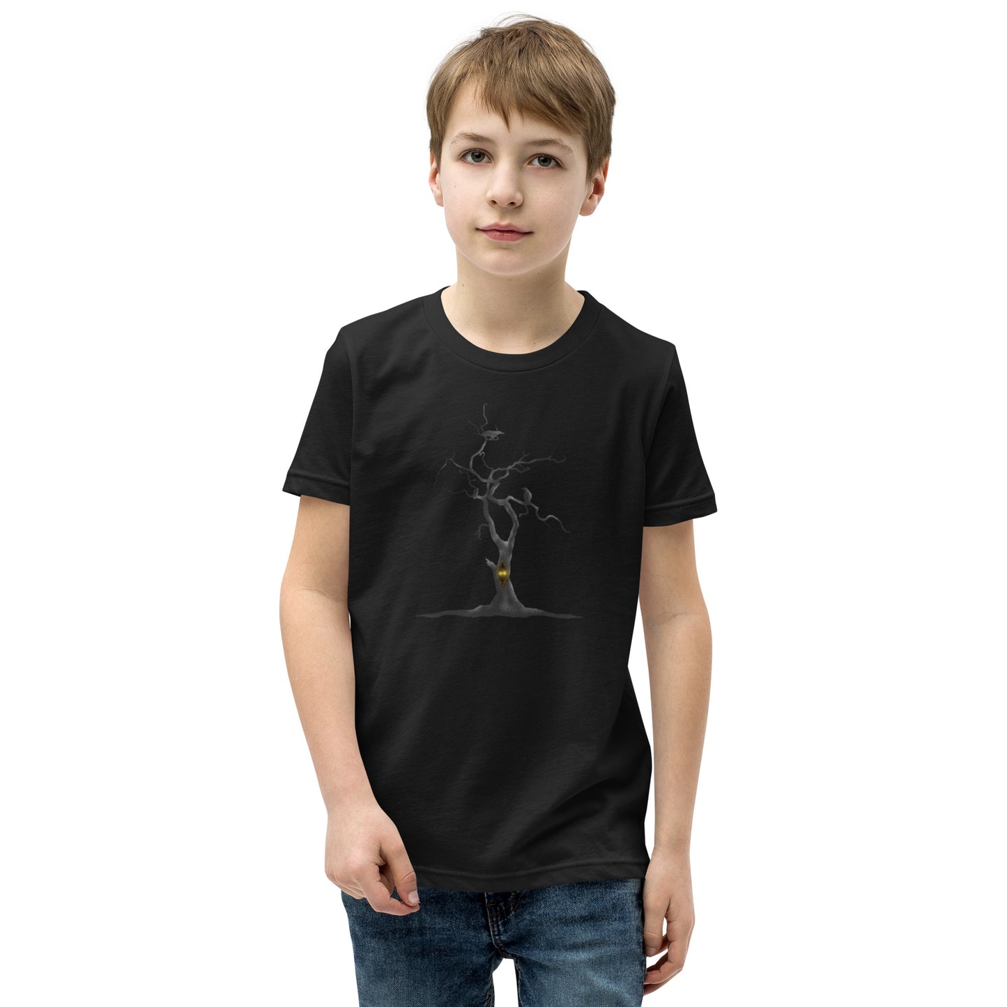 Spooky Tree Youth Short Sleeve T-Shirt